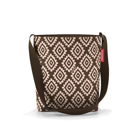 Torba shoulderbag S diamonds mocha - poliester, 4,7 l