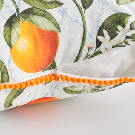Poszewka z nadrukiem Orangio 45x45 cm z motywem owoców