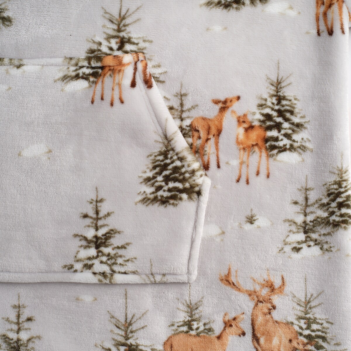 Ponczo Hivros z motywem zwierząt leśnych