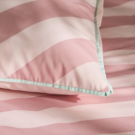 Pościel z mikrofibry z lamówką Pasiu 160x200 cm w paski