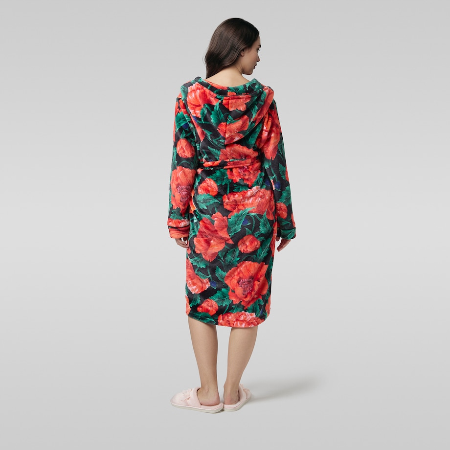 Szlafrok Casinos z motywem kwiatowym