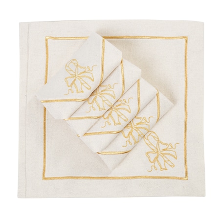 Serwetki Candy Cane Joyful Christmas Goldenline – komplet 6 szt.