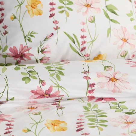 Pościel Z Mikrofibry Carrbra 160x200 cm z motywem kwiatowym