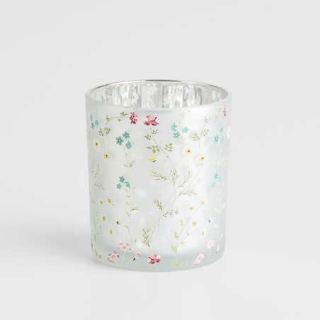 Świecznik Dowme z motywem kwiatowym