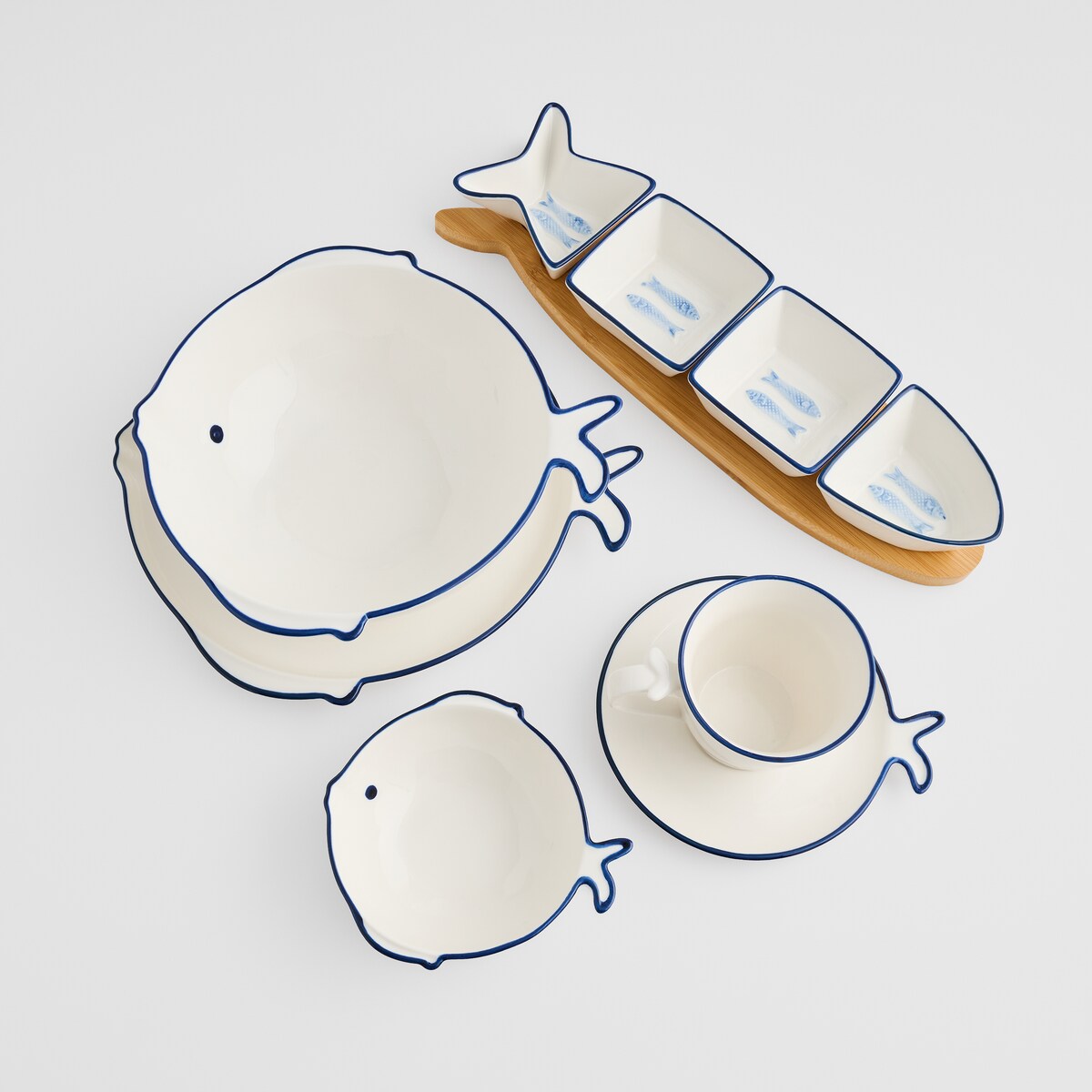 Patera Oceanika z motywem morskim