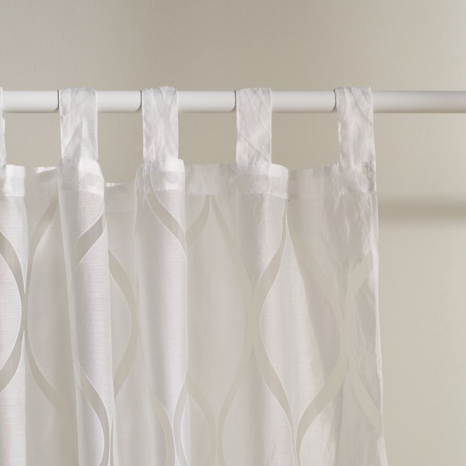 Firana Francoso 140x250 cm z motywem geometrycznym