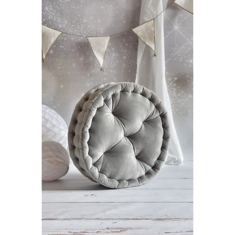 Duża pufa dekoracyjna do pokoju dziecięcego 60 cm