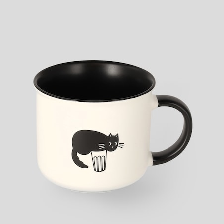 sirine, kubek z kotem