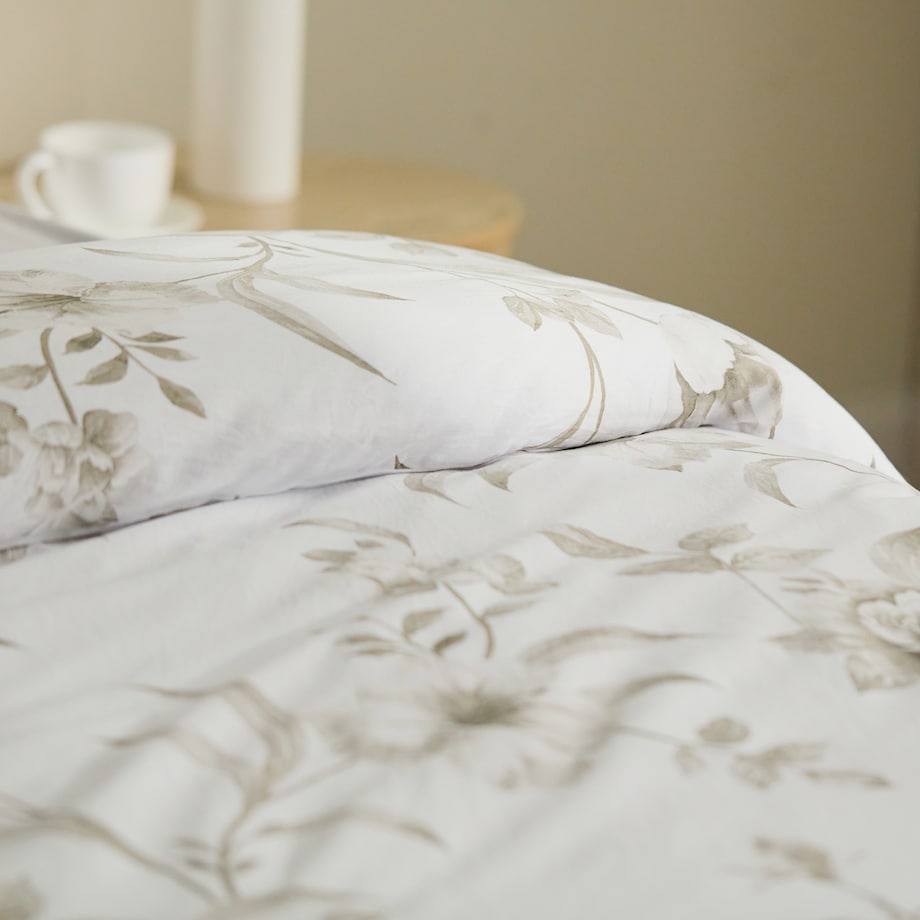 Pościel z bawełny satynowej Rostello 160x200 cm z motywem kwiatowym