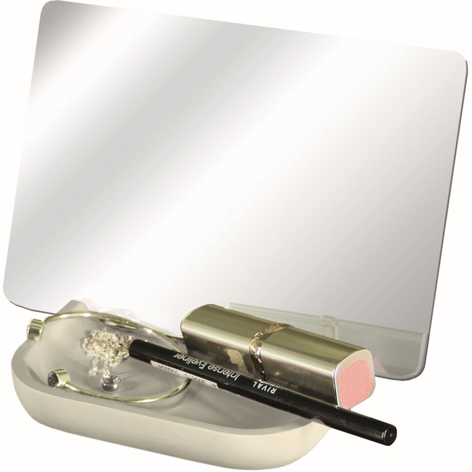 Kleine Wolke Tray 2w1 Lusterko kosmetyczne i organizer beż