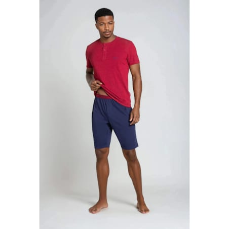 Piżama Dune 38879-33X Czerwono-Granatowa Czerwono-Granatowy, M