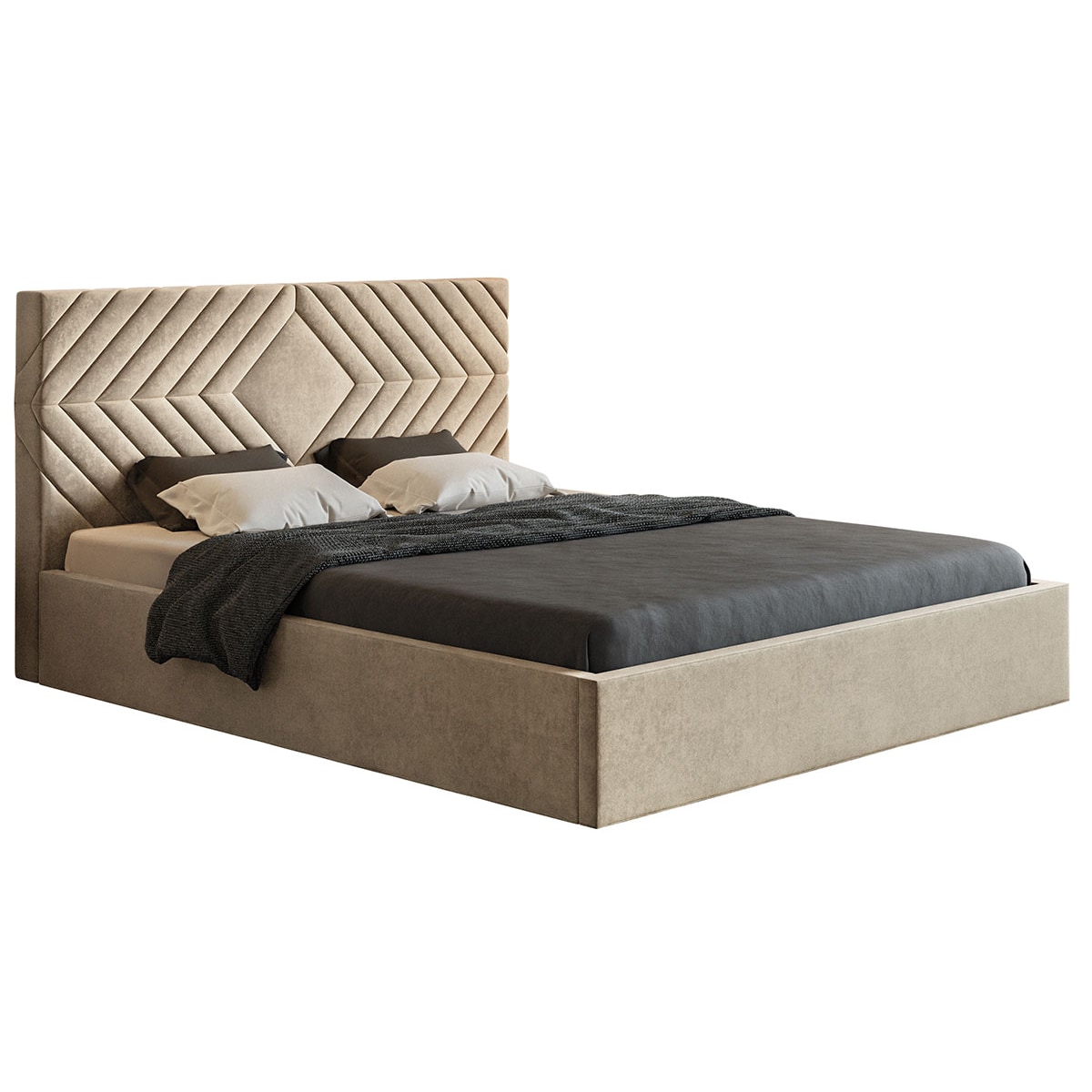 Łóżko jednoosobowe OLDO 2 z pojemnikiem na pościel