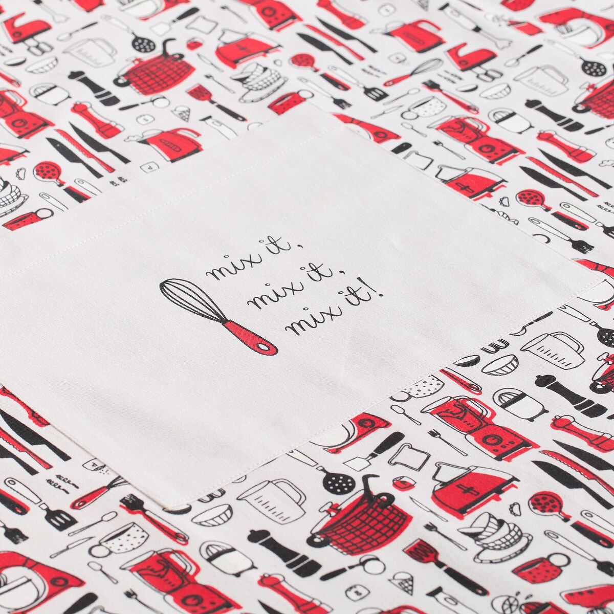 Fartuch Utensillo 70x85 cm z motywem kulinarnym