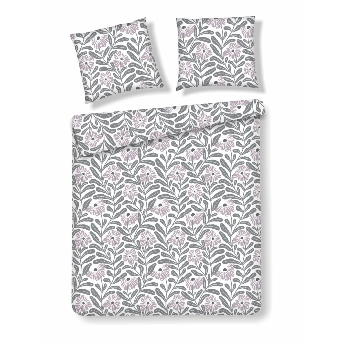 Pościel Bawełniana Leyra 200x220 cm z motywem roślinnym