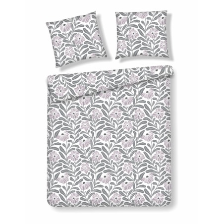 Pościel Bawełniana Leyra 200x220 cm z motywem roślinnym