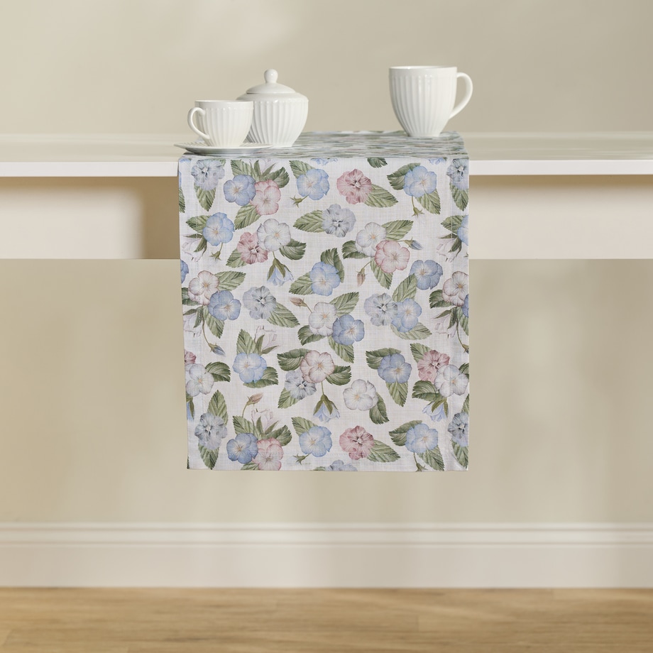 Bieżnik z nadrukiem Pansiso 35x180 cm z motywem kwiatowym