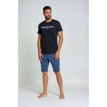 Piżama Zed 38366-99X Czarno-grafitowa Czarno-Grafitowy, XXL