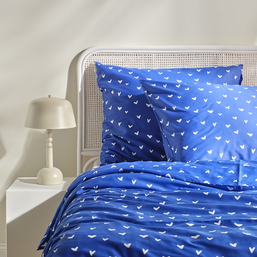 Pościel z bawełny satynowej Mallory 200x220 cm z motywem serc