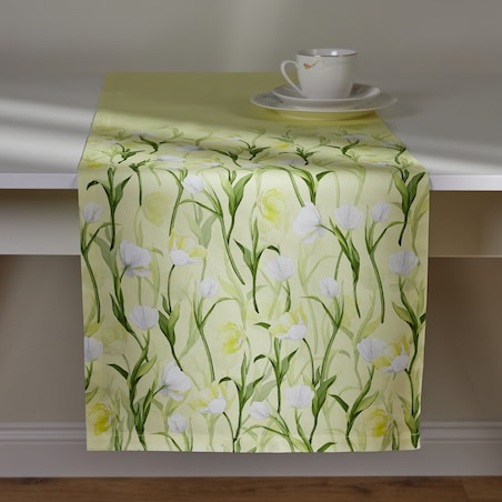 Bieżnik Tendi 40x180 cm z motywem kwiatowym