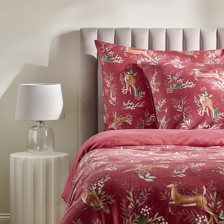 Pościel z bawełny satynowej Wildero 160x200 cm z motywem zwierząt leśnych