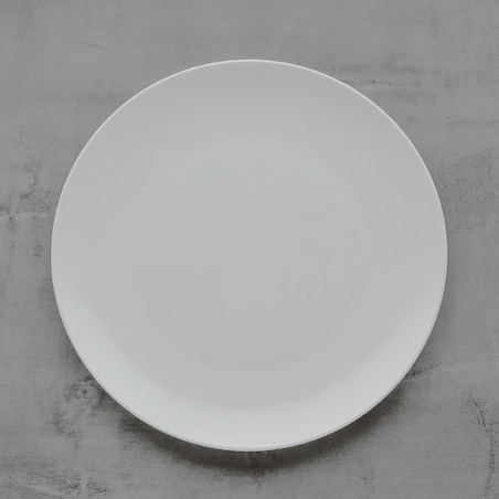 Klasyczny Talerz Obiadowy z Porcelany Kostnej Bianco