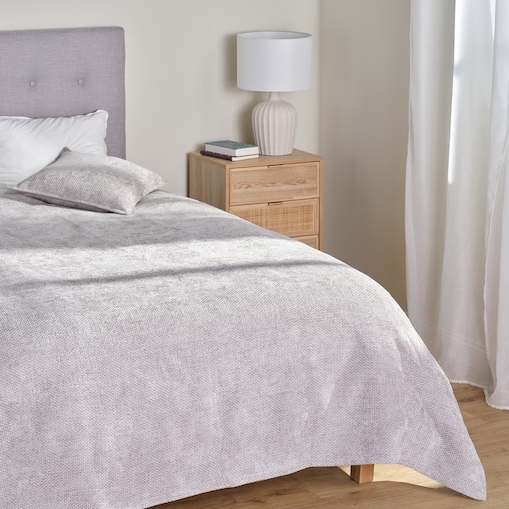 Jednokolorowa narzuta na łóżko Leila 200x220 cm