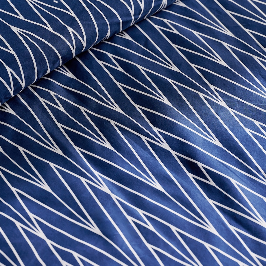 Pościel z bawełny satynowej Zinella 200x220 cm z motywem geometrycznym