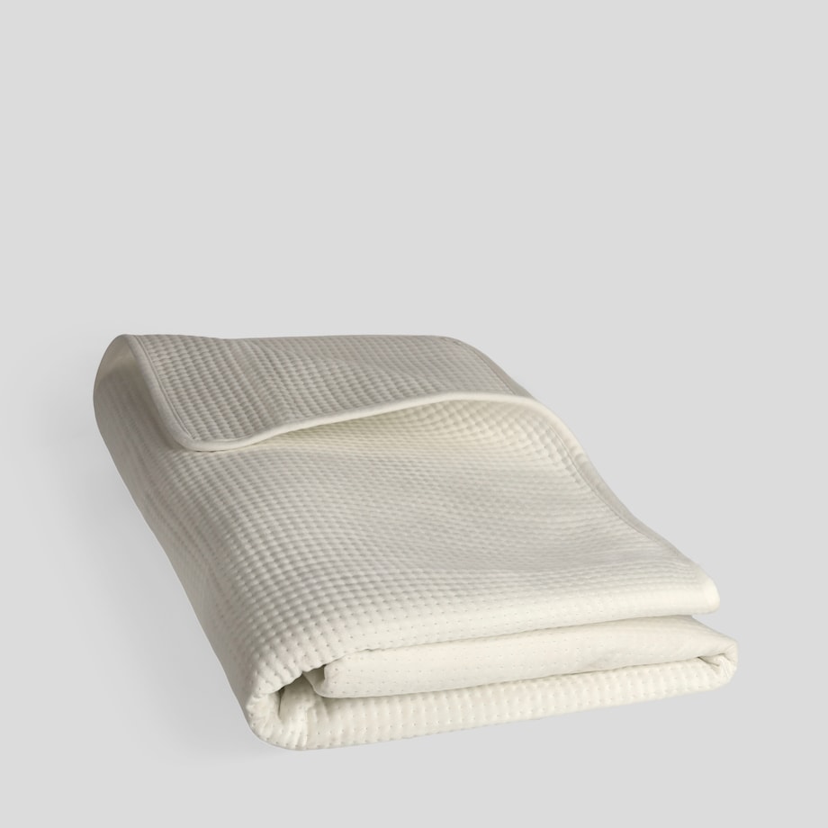 Narzuta Welwetowa w Wytłaczane Drobne Kropki Pontoso 200x220 cm