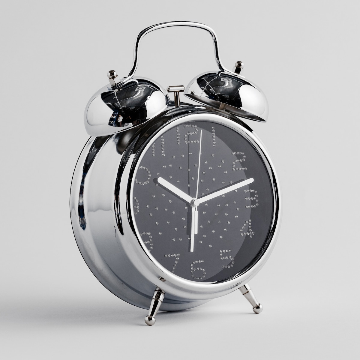 Zegar stojący typu budzik z cyrkoniami night heaven