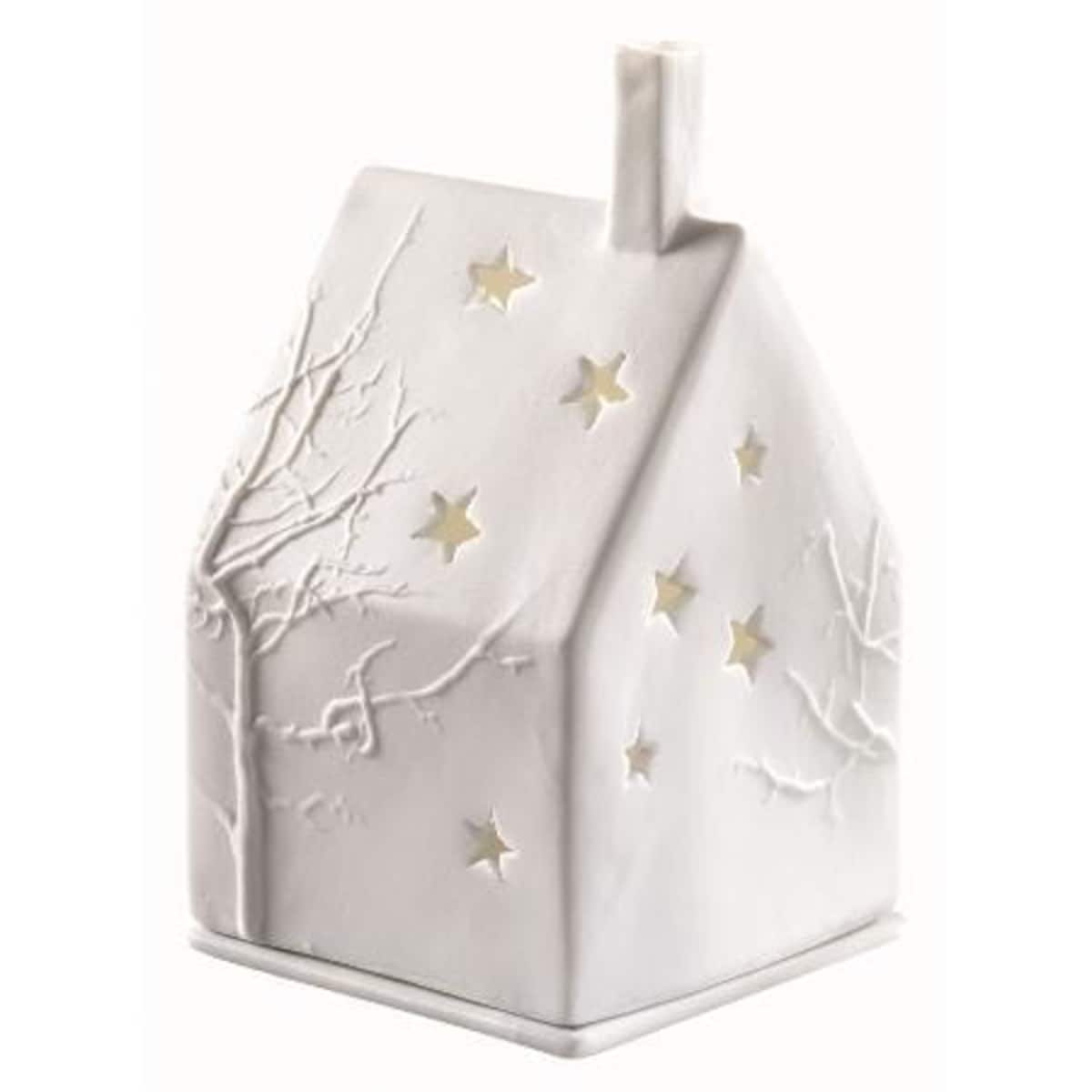 Lampion Domek Zimowe Drzewo, 7 x 7 x 10 cm, Raeder