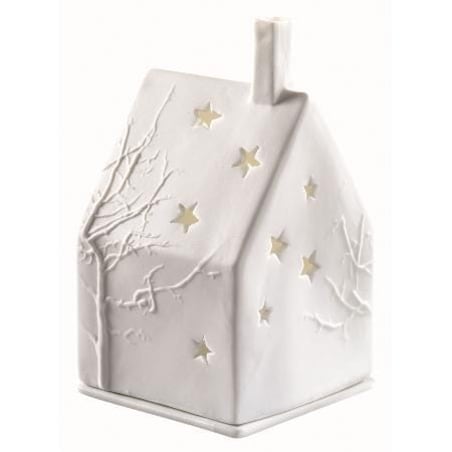 Lampion Domek Zimowe Drzewo, 7 x 7 x 10 cm, Raeder