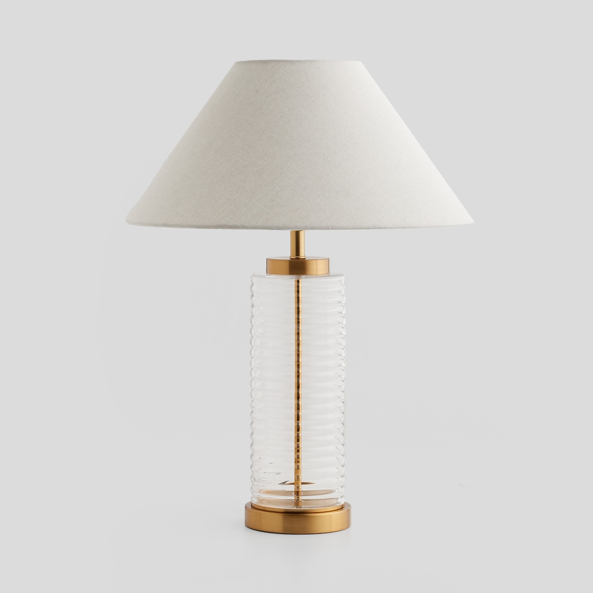 Lampa Stołowa Ze Szklaną Podstawą Ring