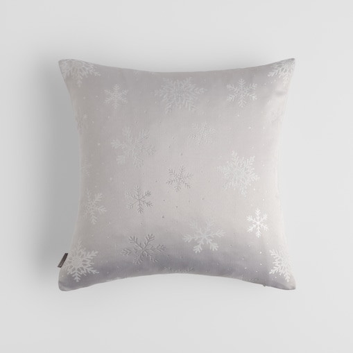 Poszewka Żakardowa Preciosita 45x45 cm z motywem śnieżynki