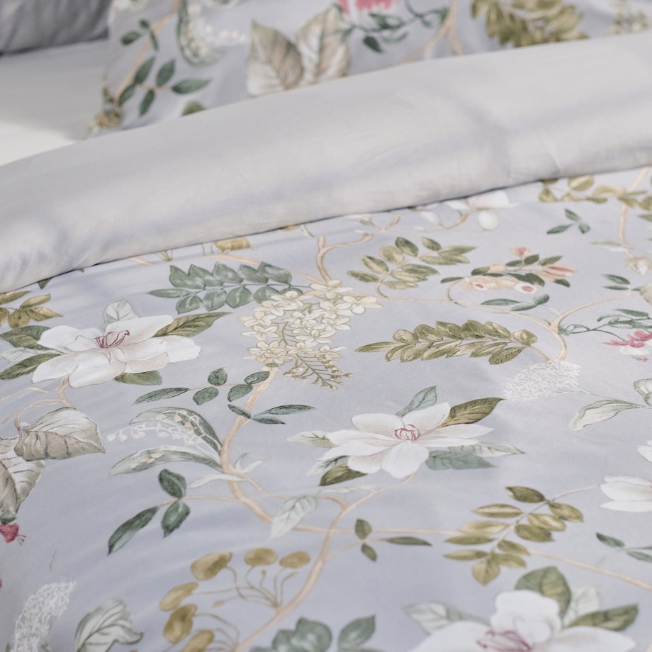 Pościel z bawełny satynowej Rebeccas 160x200 cm z motywem kwiatowym