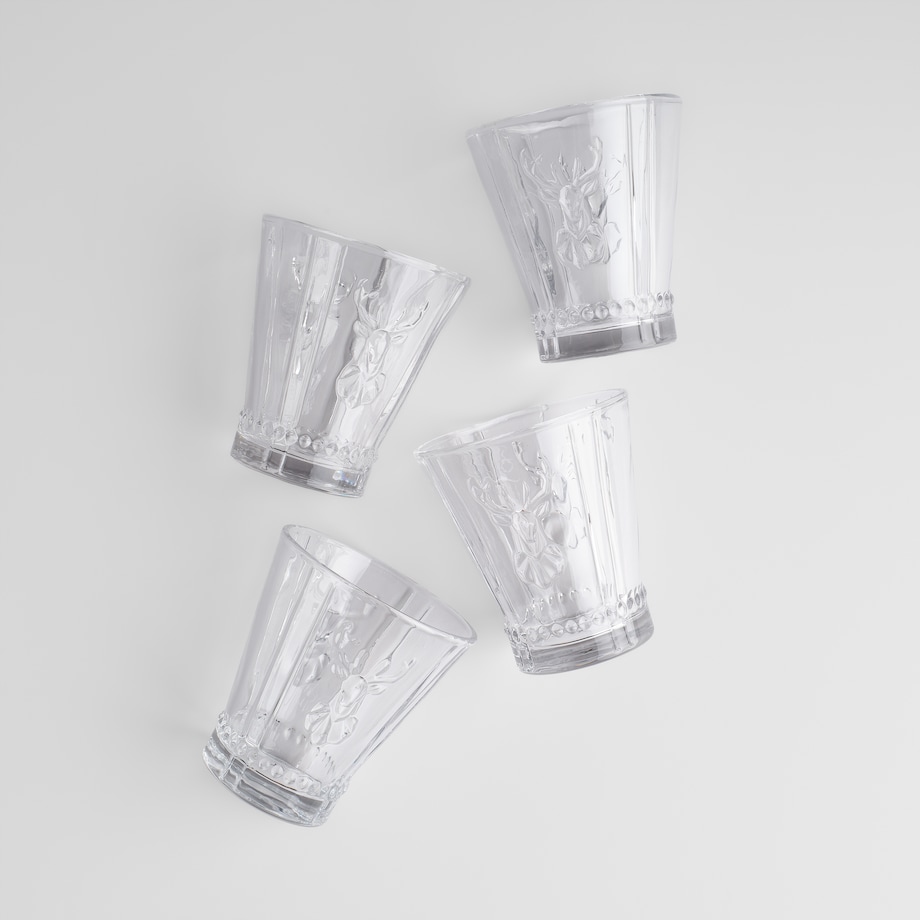 Komplet Szklanek Dreri z motywem renifera