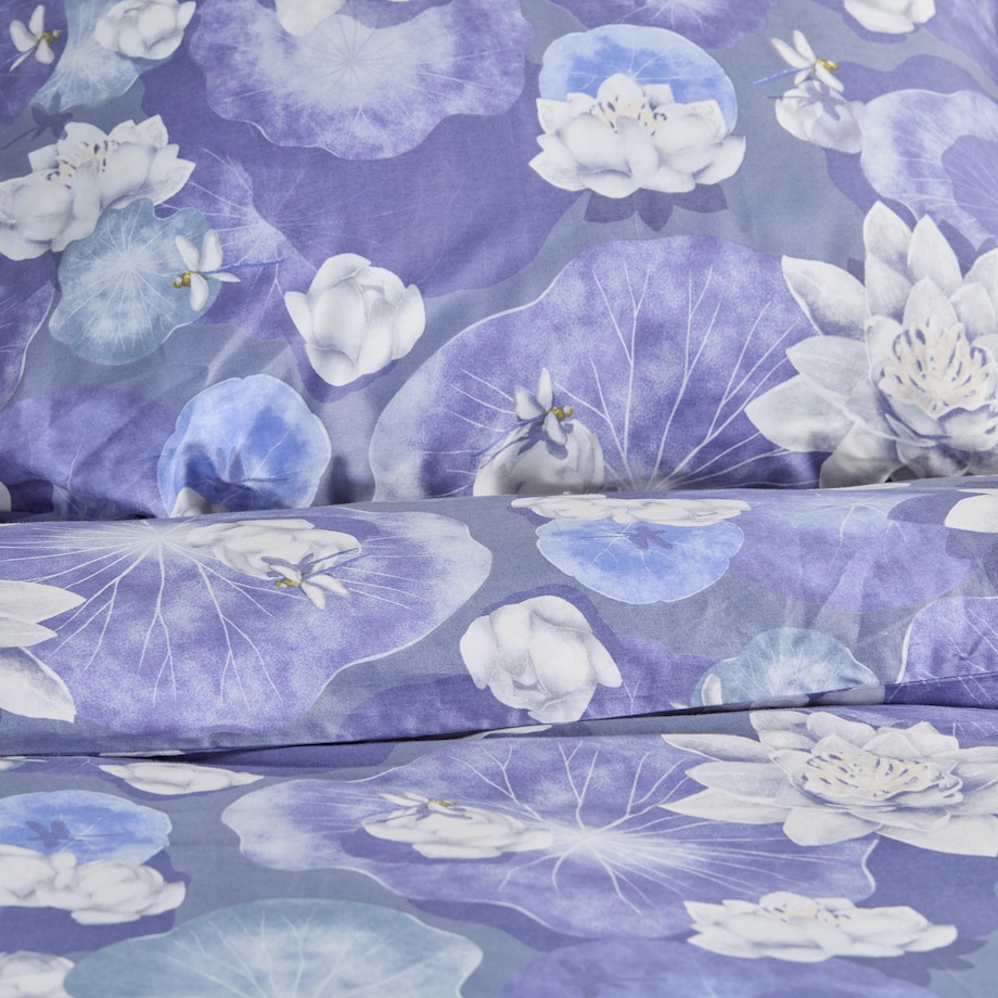 Pościel z bawełny satynowej Luci 200x220 cm z motywem morskim