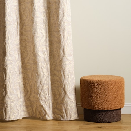 Zasłona Żakardowa Sparkleaf 140x250 cm z motywem liściastym