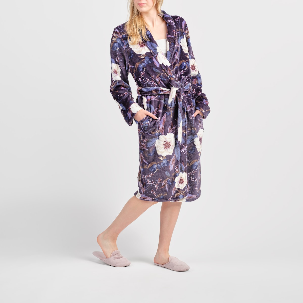 Szlafrok Verise z motywem kwiatowym