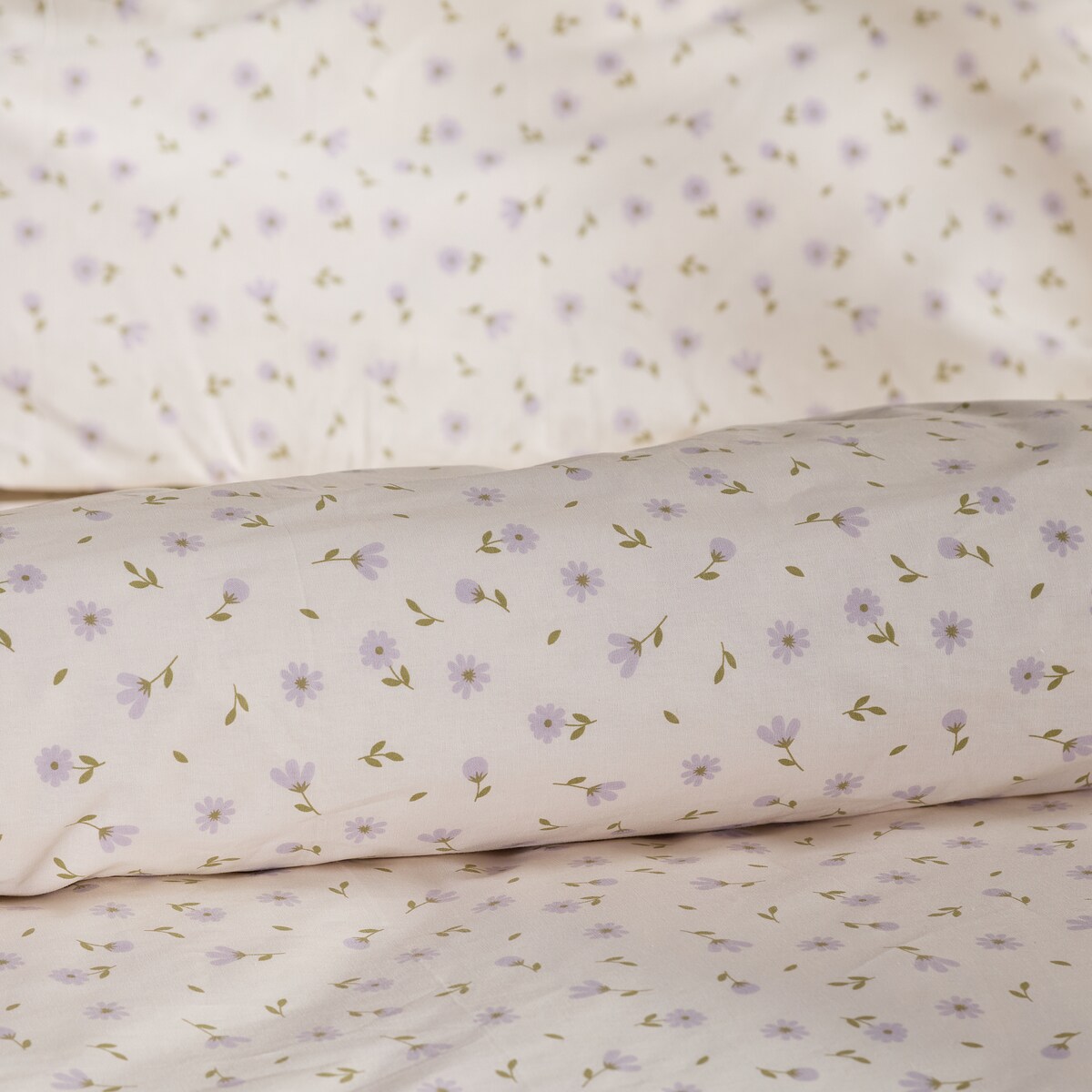 Pościel bawełniana z lamówką Avis 200x220 cm z motywem kwiatowym