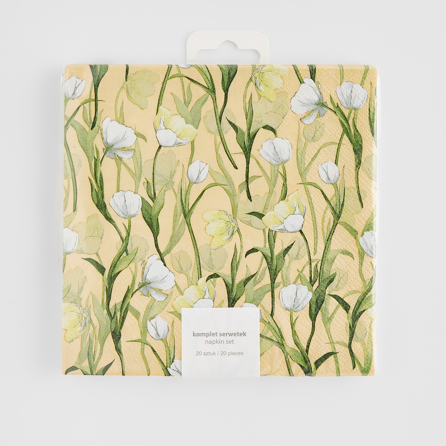 Komplet Serwetek Tendis z motywem kwiatowym
