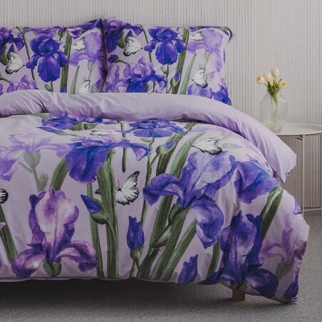 Cotton Bed Linen Florallsol 160x200 cm