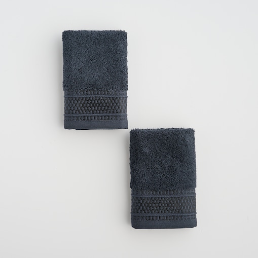 Komplet 2 szt. ręczników z bawełny egipskiej do twarzy lub do rąk Destellito 30x30 cm