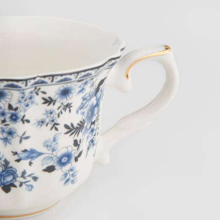 Filiżanka Ze Spodkiem Azuretta z motywem kwiatowym