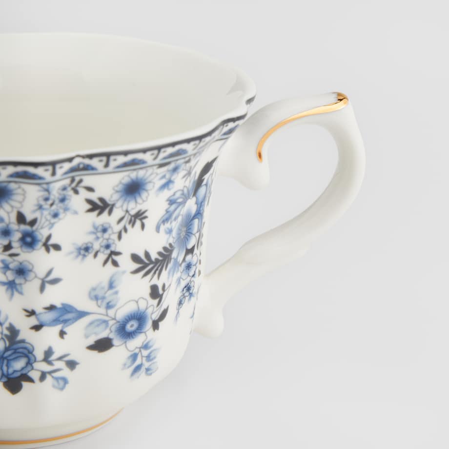 Filiżanka Ze Spodkiem Azuretta z motywem kwiatowym