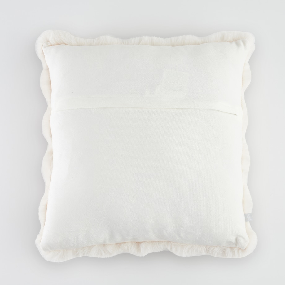 Poszewka Futrzana Bares 45x45 cm w kratę