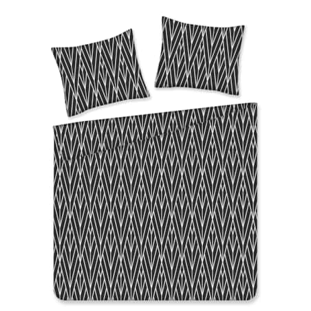 Pościel z bawełny satynowej Zinella 160x200 cm z motywem geometrycznym