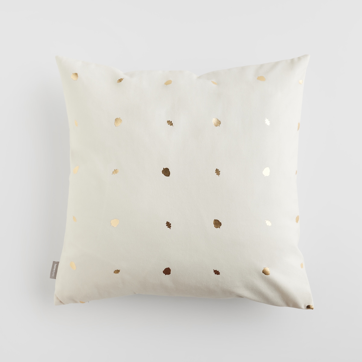 Poszewka Welwetowa Acroni 45x45 cm z motywem liści