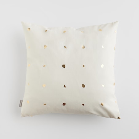 Poszewka Welwetowa Acroni 45x45 cm z motywem liści