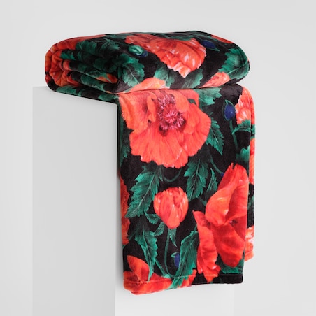 Drukowany koc Casinos 150x200 cm z motywem kwiatowym