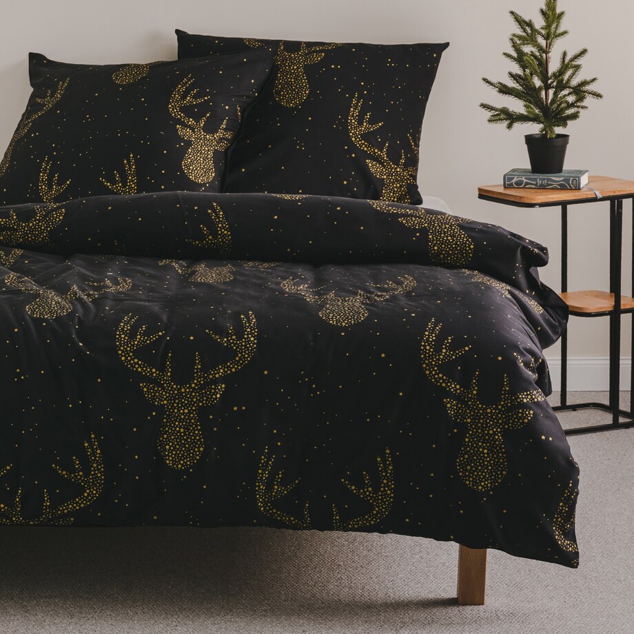 Sateen Bed Linen Antlers 200x220 cm